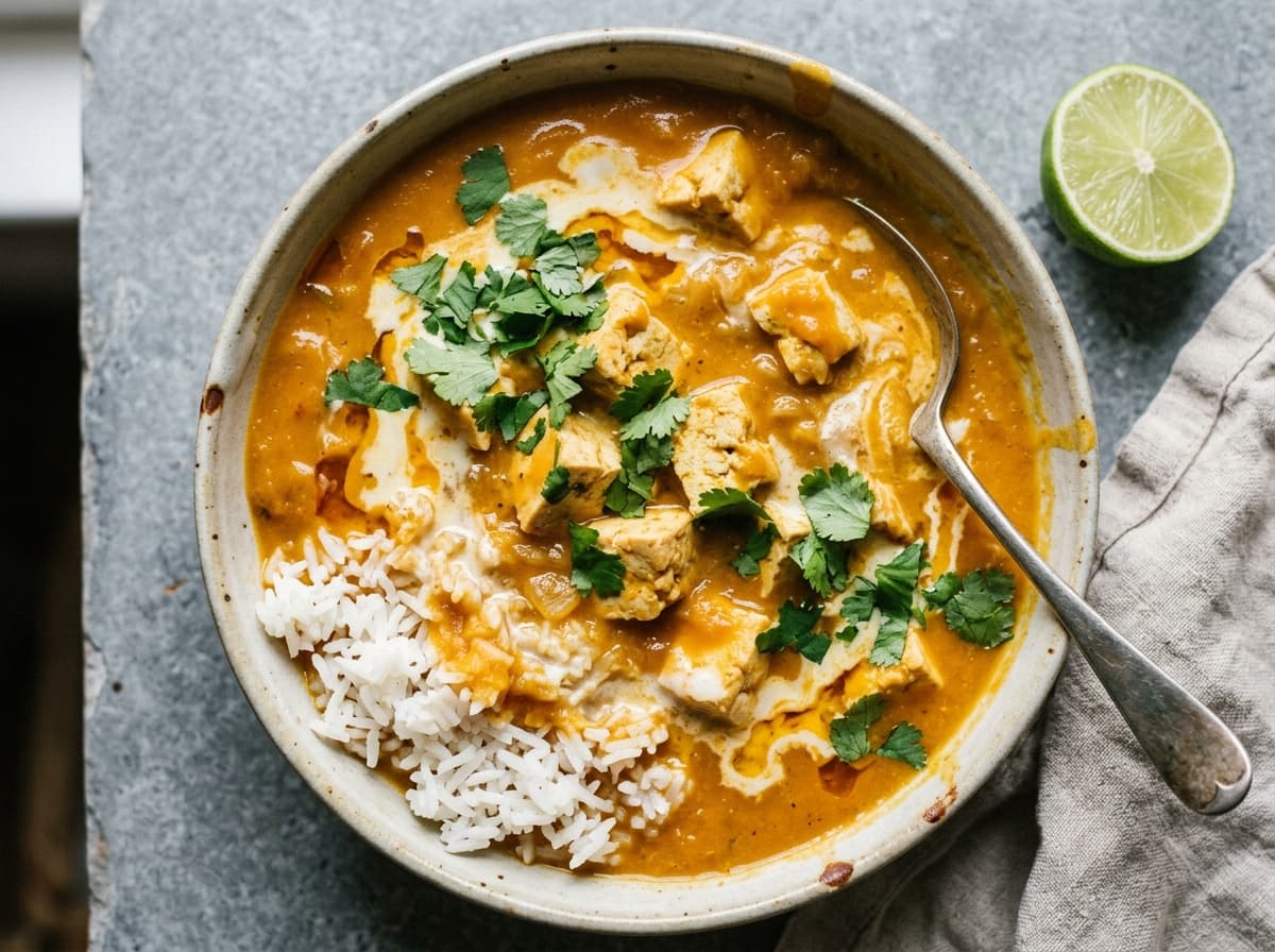 Thai Pumpkin & Coconut Soup - thai dinner recipe