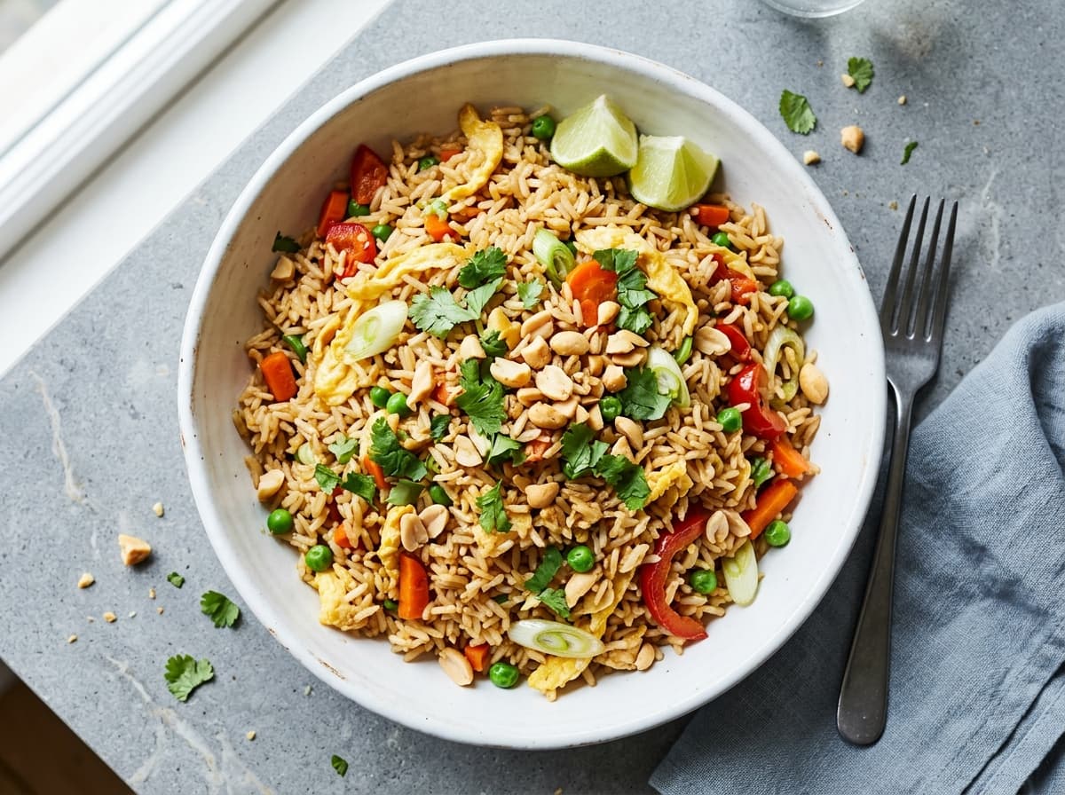 Thai Vegetable Fried Rice - thai dinner recipe