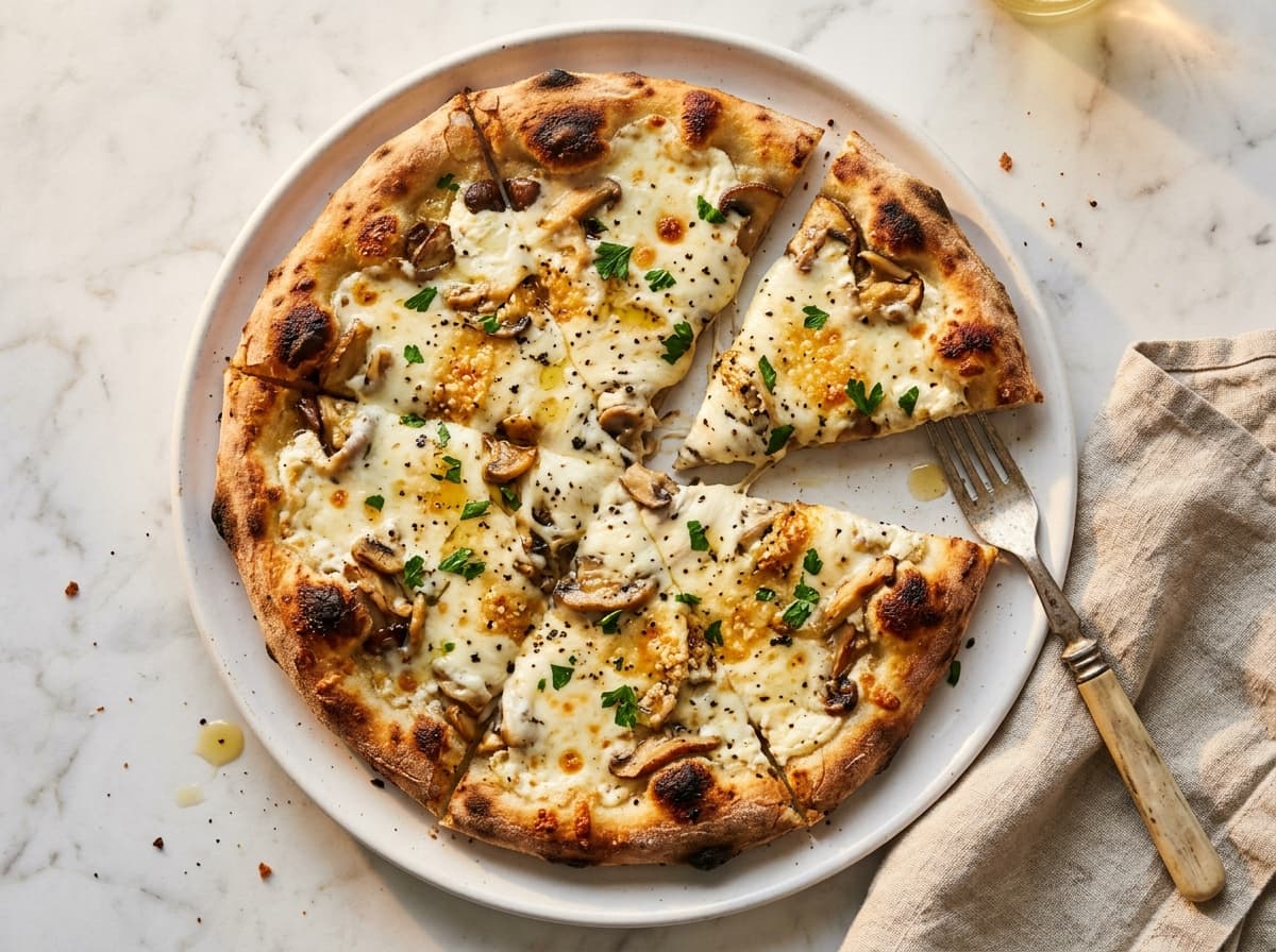 Truffle Mushroom Pizza - italian dinner recipe