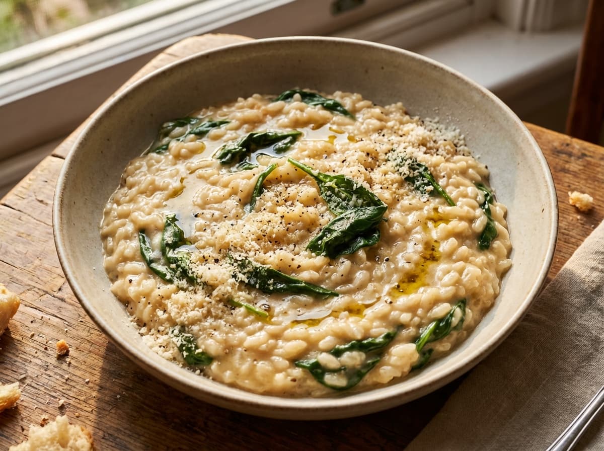 Truffle Risotto & Spinach