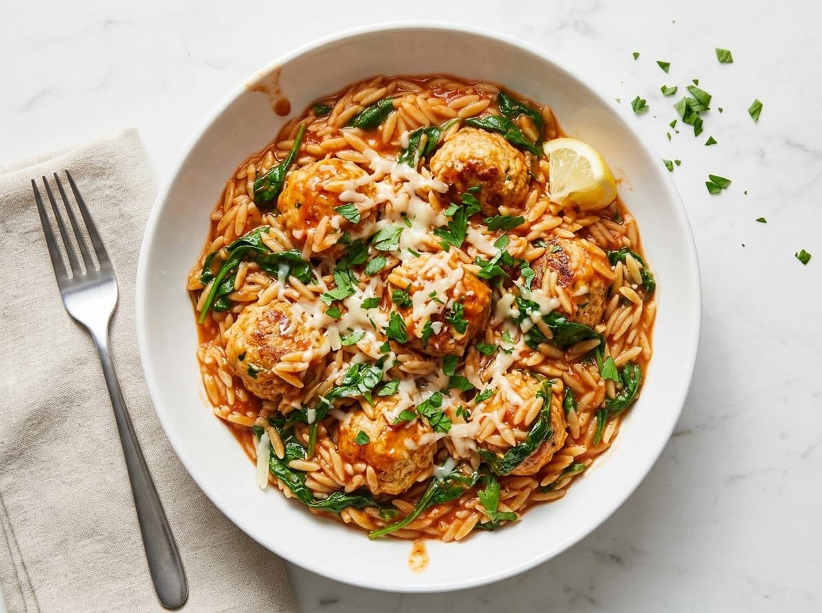 Turkey & Courgette Meatballs - mediterranean dinner recipe