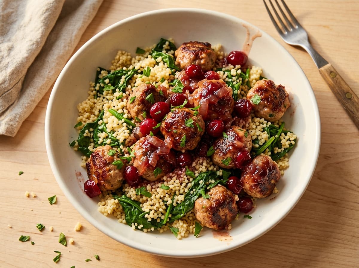 Turkey & Cranberry Meatballs - other dinner recipe