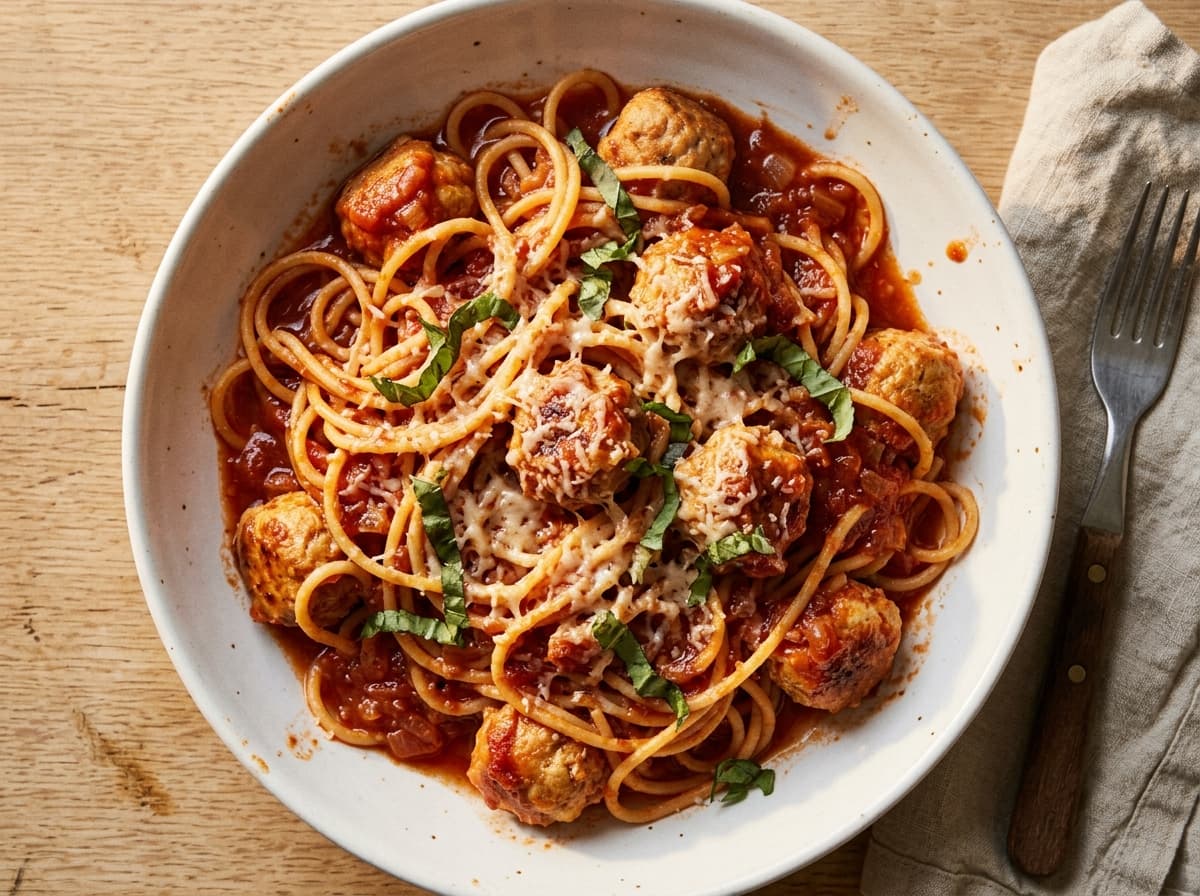 Turkey Meatballs with Tomato Sauce - mediterranean dinner recipe