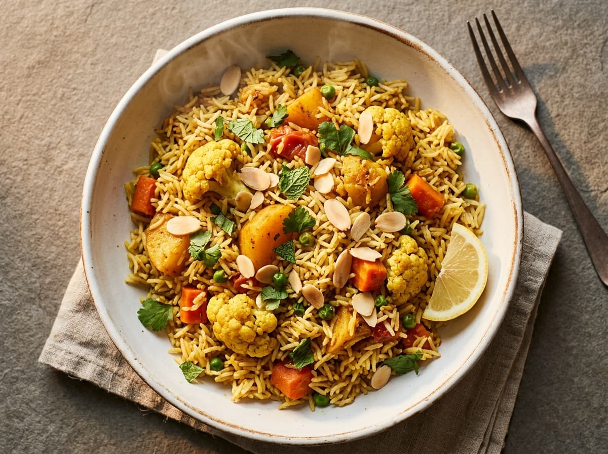 Vegetable Biryani - indian dinner recipe
