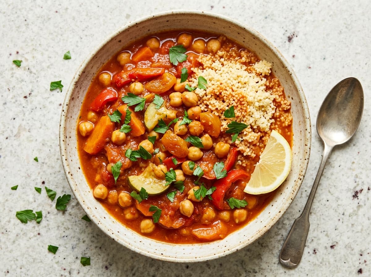 Vegetable Chickpea Tagine - mediterranean dinner recipe