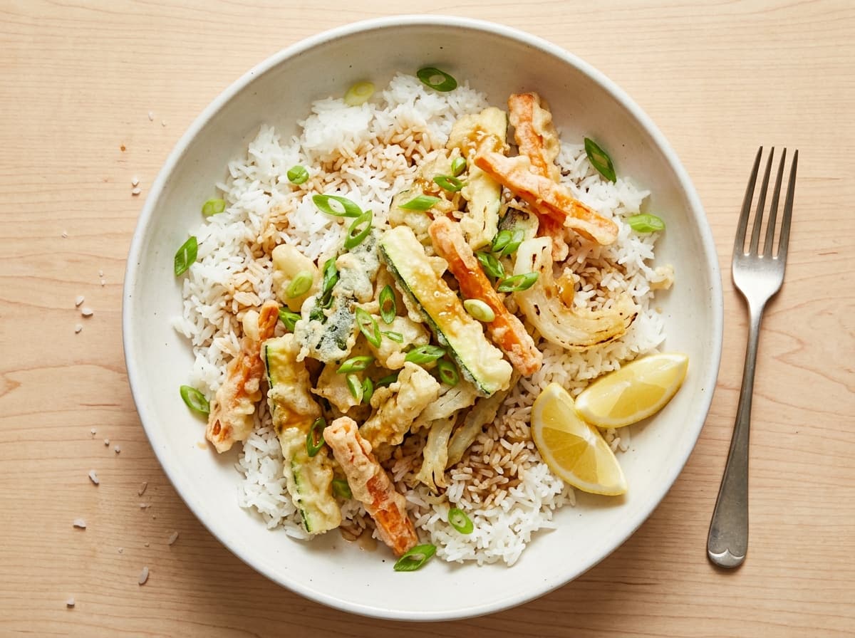 Vegetable Tempura & Rice