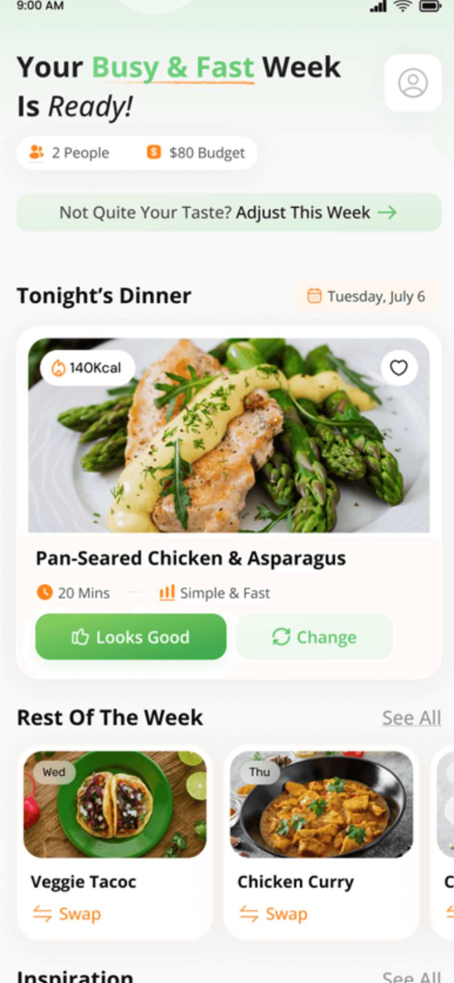 Eatpace app preview